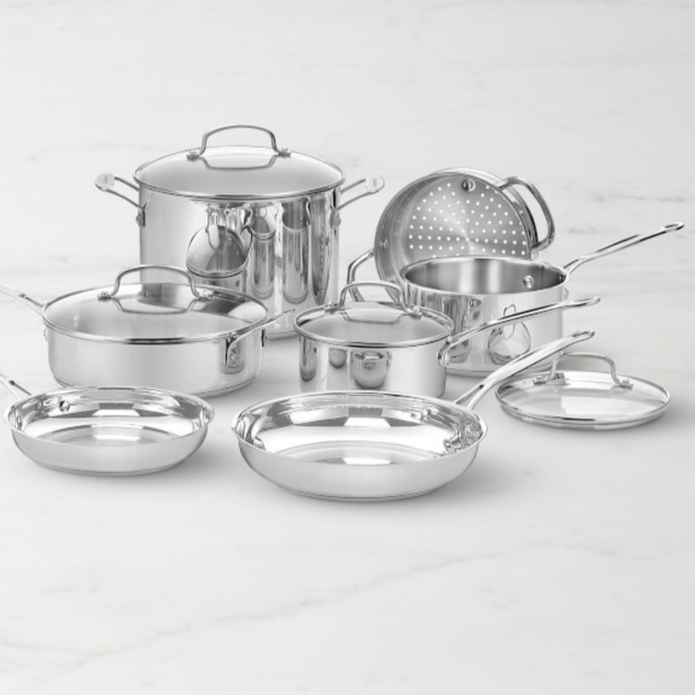 Cuisinart Chef's Classic Stainless Steel 11-Piece Cookware Set